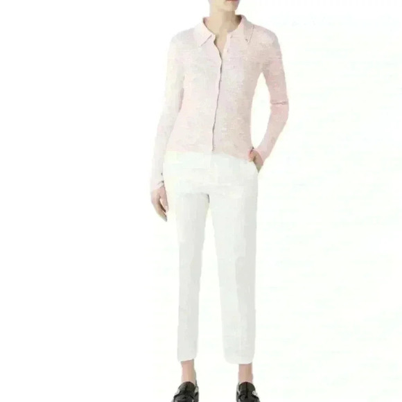 Scotch & Soda Pink/White Yarn Dyed Cardigan Knit  Sweater Size XS EUC! - Picture 5 of 13